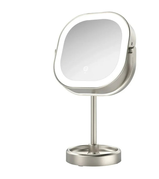 Conair Halo LED Double Sided 1x/10x Vanity Mirror 360° Rotation USB Rechargeable